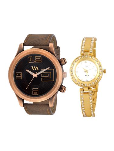 Watch Me Analog Watch Combo for Couple wmal-202-121-gw - 15013899 - Very Small Image - 1