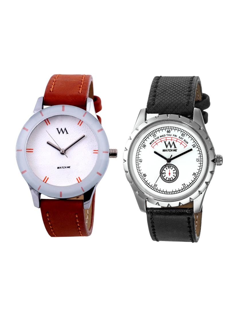 Watch Me Analog Watch Combo for Couple WMAL-044-230-W - 15013915 - Zoom Image - 1