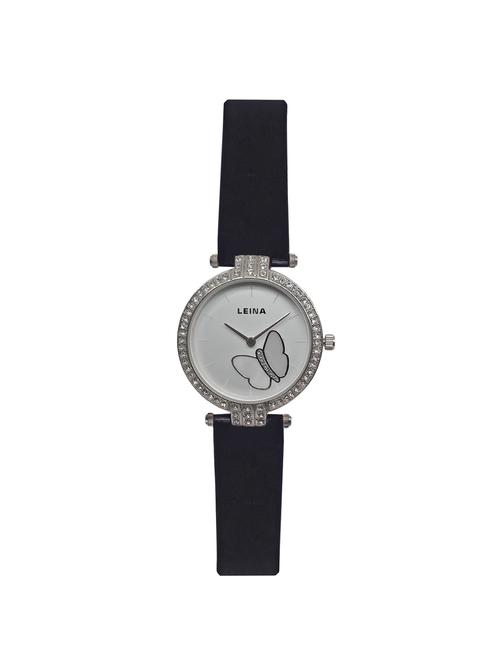 JM New Leina Style L1 Silver Black Leather Belt Watch - 15013995 - Standard Image - 1