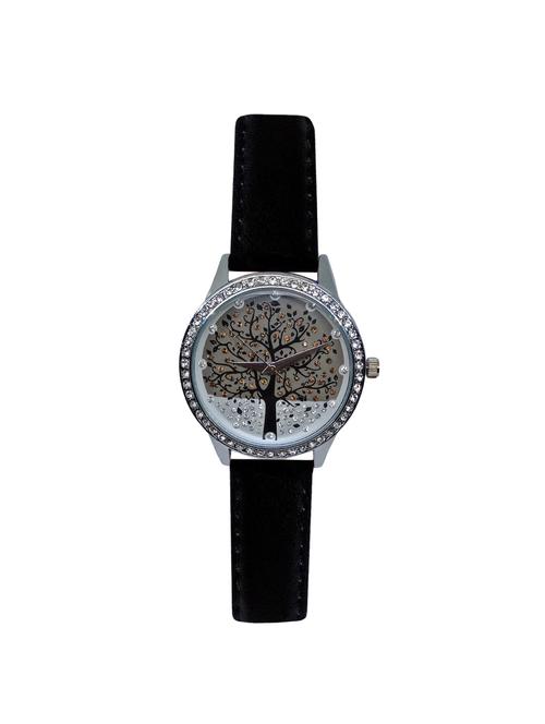 JM New Leina Style L2 Silver Black Leather Belt Watch - 15014005 - Standard Image - 1
