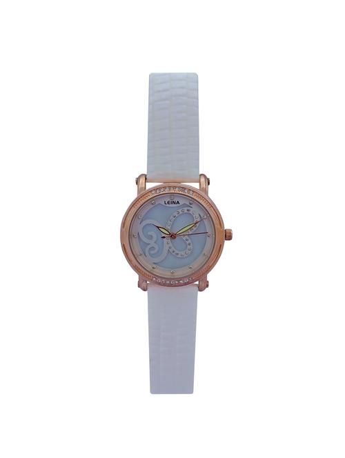 JM New Leina Style L3 White Leather Belt Watch - 15014016 - Standard Image - 1