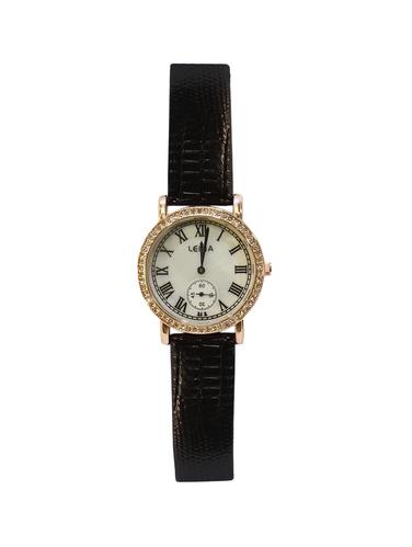JM New Leina Style L6 Black Leather Belt Watch - 15014042 - Very Small Image - 1