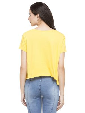 yellow quirky text tee - 15015019 - Standard Image - 3