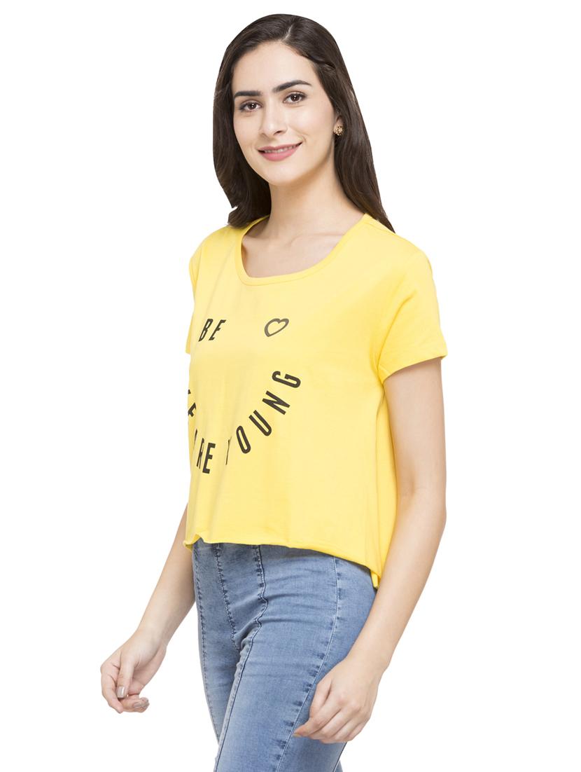 yellow quirky text tee - 15015019 - Zoom Image - 2