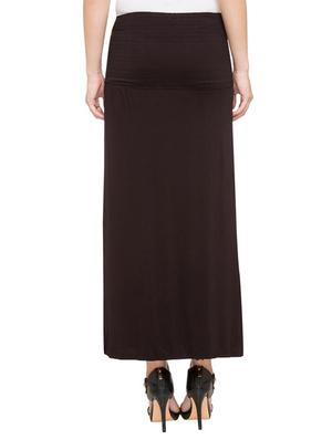 black solid straight skirt - 15015050 - Standard Image - 3