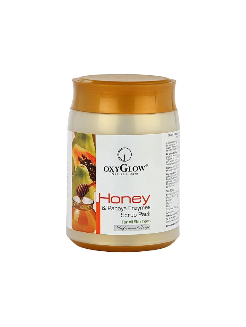 Oxyglow Honey & Papaya Enzymes Scrub Pack 300g