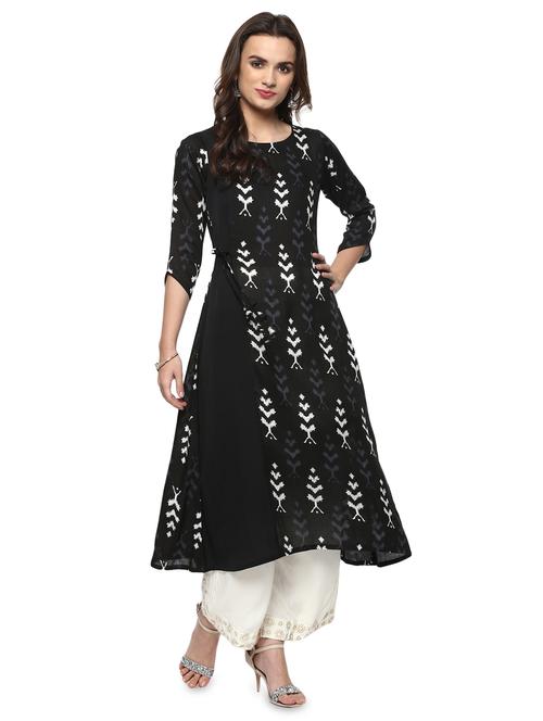 Flared printed kurta - 15015125 - Standard Image - 1