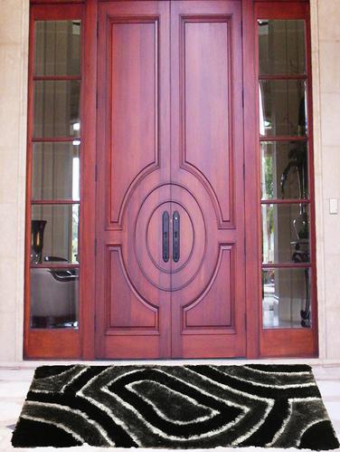 Geometric Pattern Shaggy Floor Runner - 15015157 - Very Small Image - 1