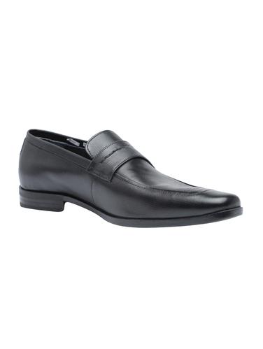 black Leather formal slip on - 15015177 - Very Small Image - 1