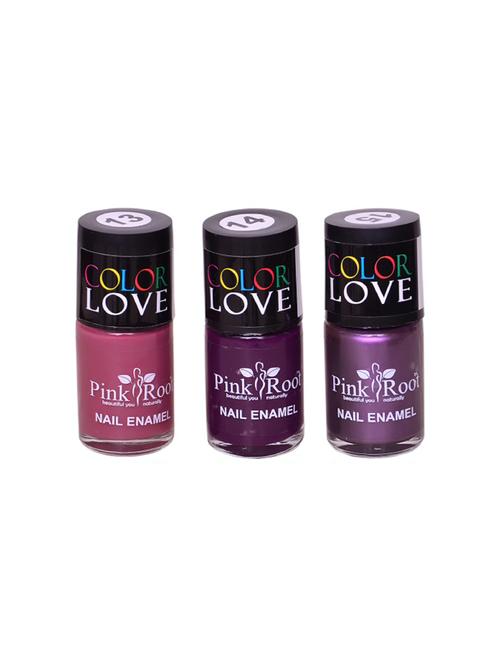 PINK ROOT NAIL PAINTS NO.13,14,15 PACK OF 3 - 15015184 - Standard Image - 1