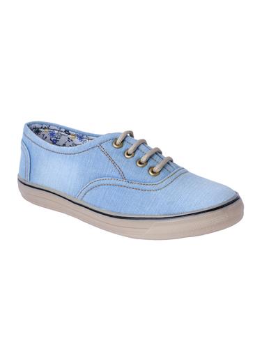 blue Denim lace up sneaker - 15015467 - Very Small Image - 1