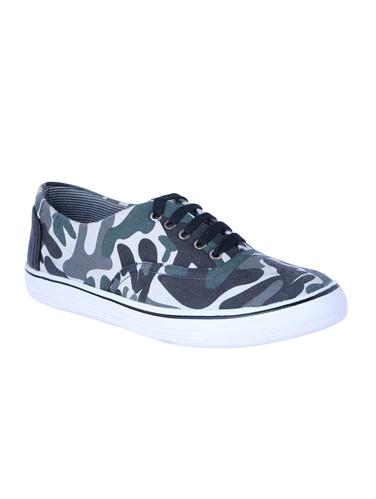 grey Canvas lace up sneaker - 15015475 - Very Small Image - 1