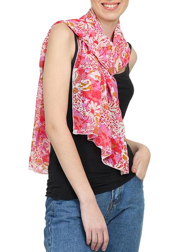 white polyester scarf - 15015817 - Very Small Image - 1
