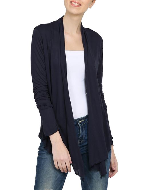 navy blue viscose shrug - 15015826 - Standard Image - 1