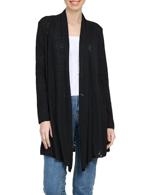 solid black viscose shrug - 15015827 - Standard Image - 1