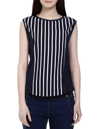 navy blue striped top - 15015855 - Very Small Image - 1