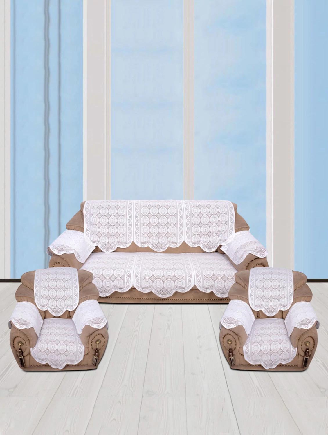 5 Seater White sofa covers - 15015972 - Zoom Image - 1