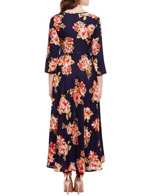 floral printed flared kurta - 15016070 - Standard Image - 3