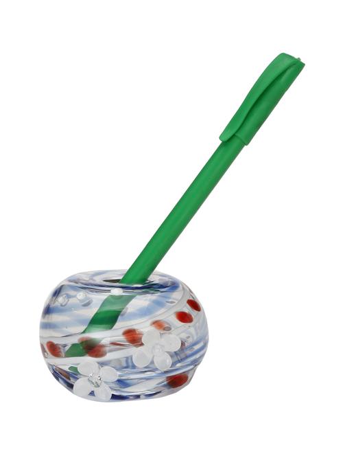 Beautiful Flower Decorative Tabletop Round Pen Stand - 15016203 - Standard Image - 1