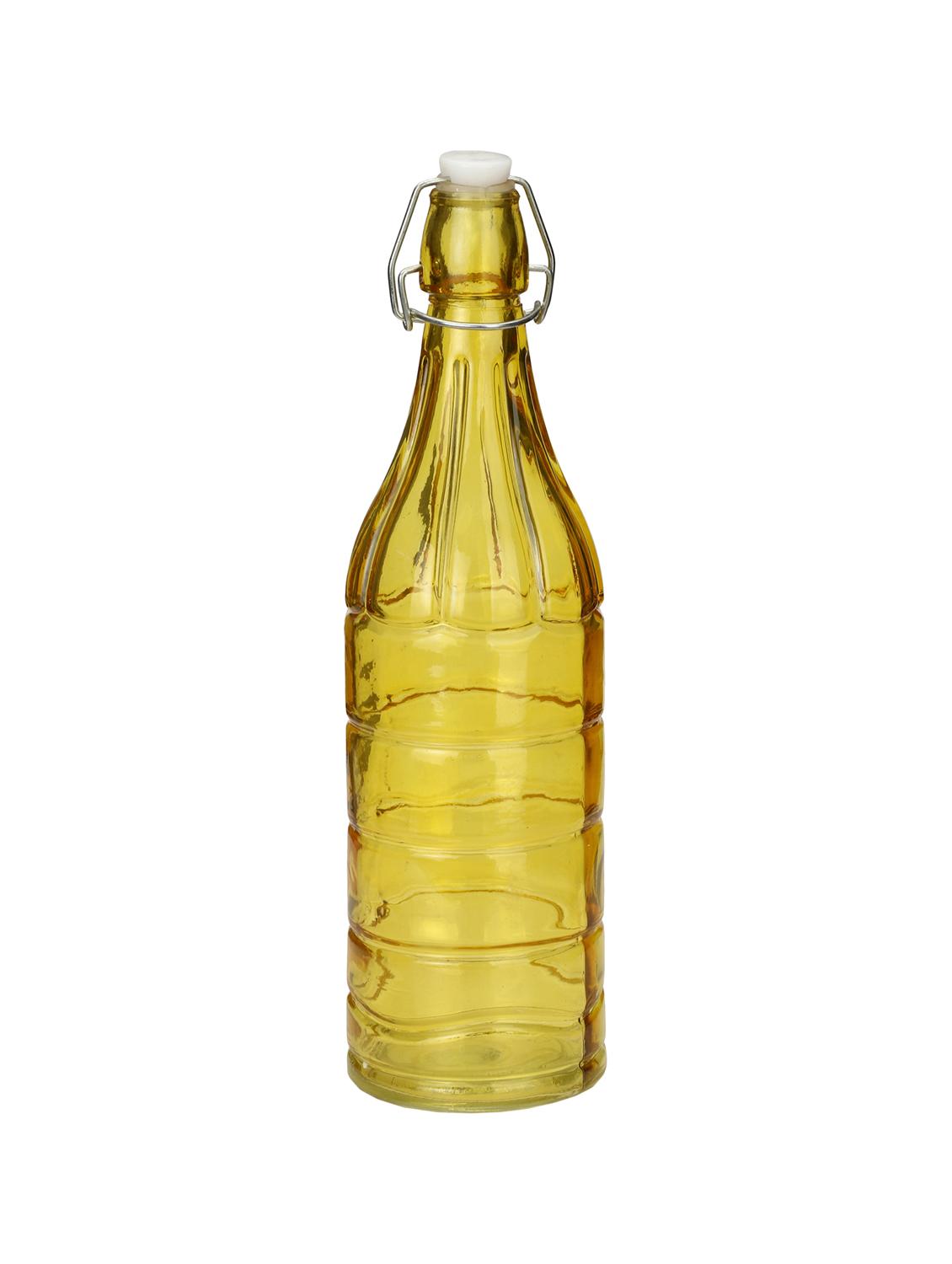 Yellow Designer Glass Bottle - 15016220 - Zoom Image - 1