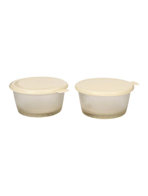 Transparent Glass Container Set With Plastic Lid (Set Of 2) - 15016236 - Standard Image - 1
