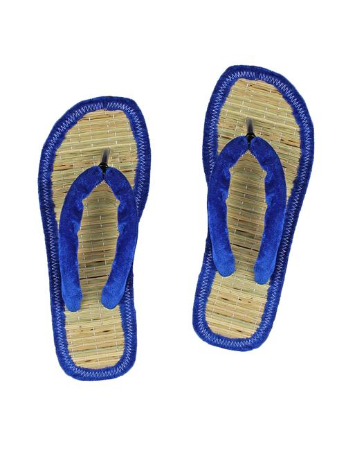 blue toe separator slippers - 15016408 - Standard Image - 1