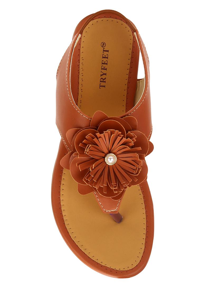 tan back strap sandal - 15016420 - Zoom Image - 4