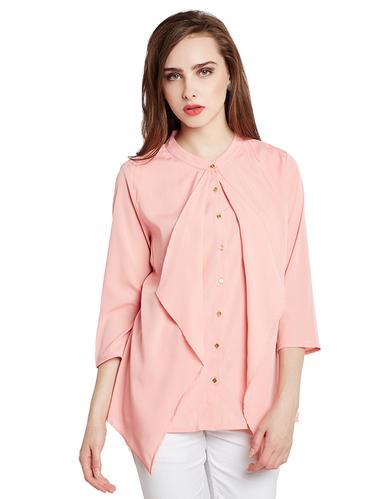pink solid layered top - 15016485 - Very Small Image - 1