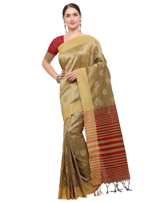 Conversational tussar silk saree with blouse - 15016948 - Standard Image - 1