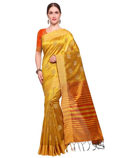 Conversational tussar silk saree with blouse - 15016956 - Standard Image - 1