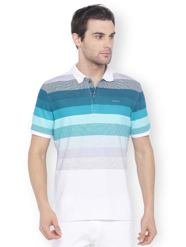 blue cotton striped t-shirt - 15017069 - Very Small Image - 1