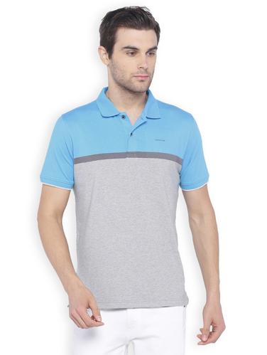 grey cotton colour block t-shirt - 15017076 - Very Small Image - 1