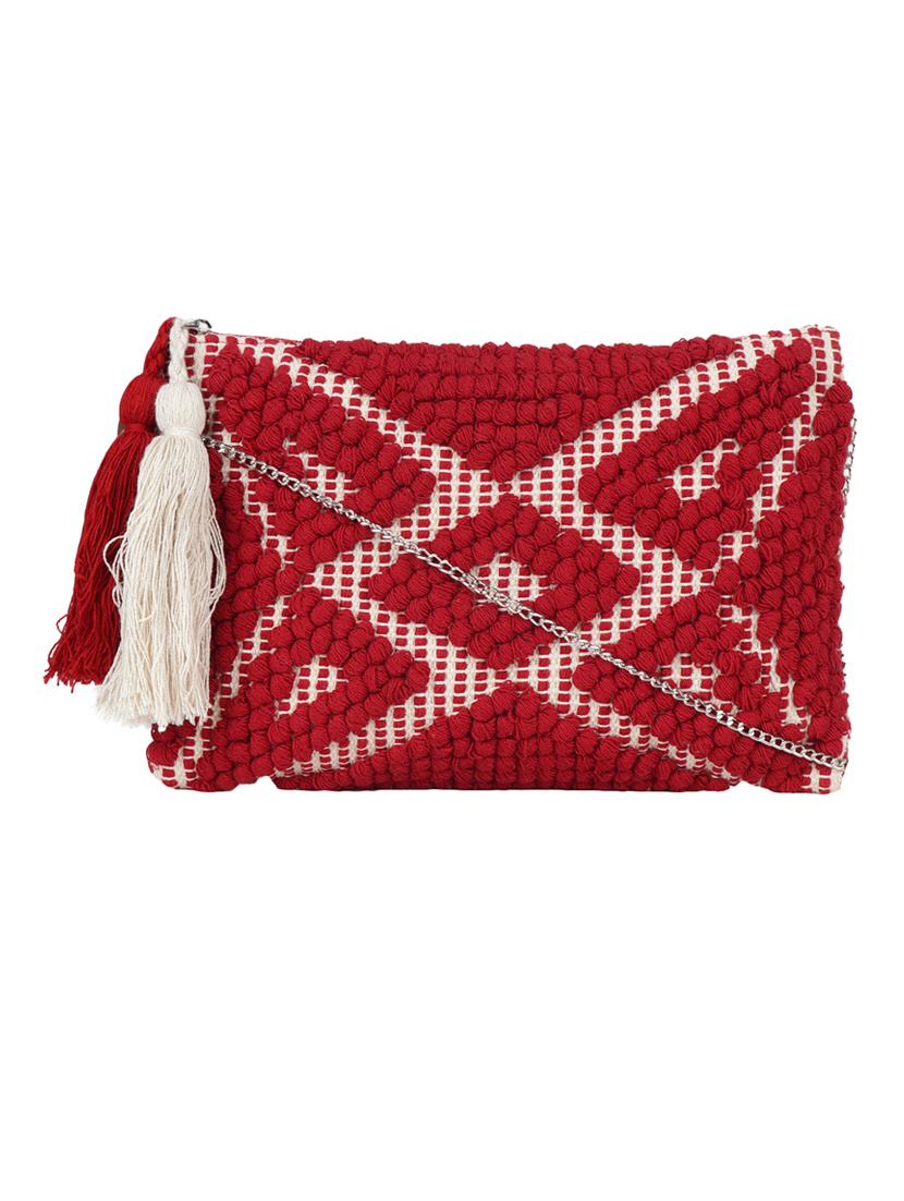 red cotton regular sling bag - 15017120 - Zoom Image - 1