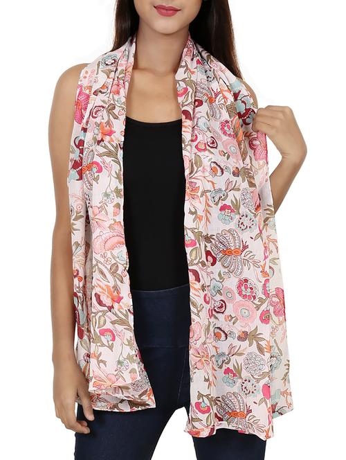 white cotton scarf - 15017174 - Standard Image - 1