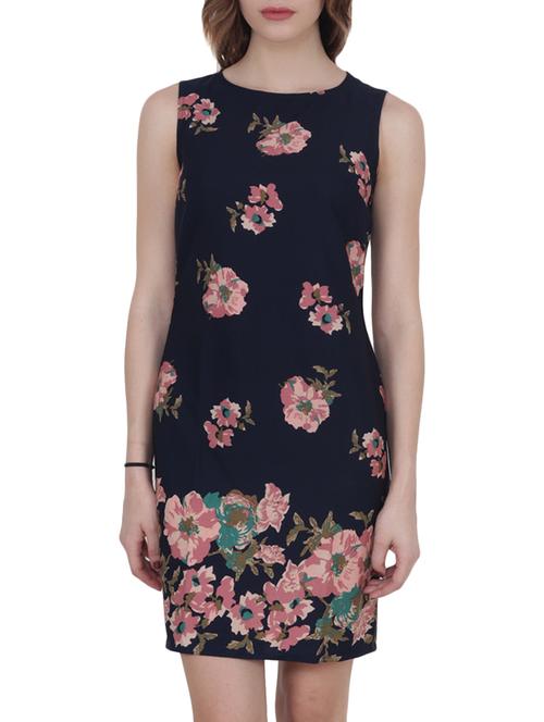 navy blue floral dress - 15017958 - Standard Image - 1
