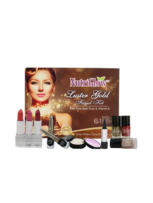 Luster Gold Facial Kit (250+10)g with Makeup - 15017984 - Standard Image - 1