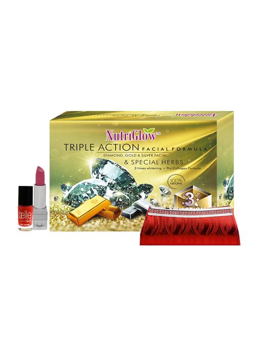 Triple Action Facial Kit (250+10)g with Clutch Free - 15017995 - Standard Image - 1