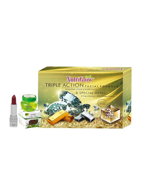 Triple Action Facial Kit (250+10)g with Alovera Gel (100 g) Free - 15017999 - Standard Image - 1