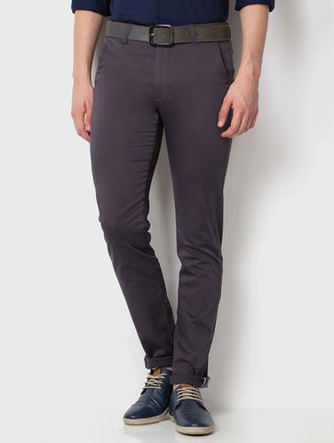 grey cotton chinos - 15018140 - Very Small Image - 1