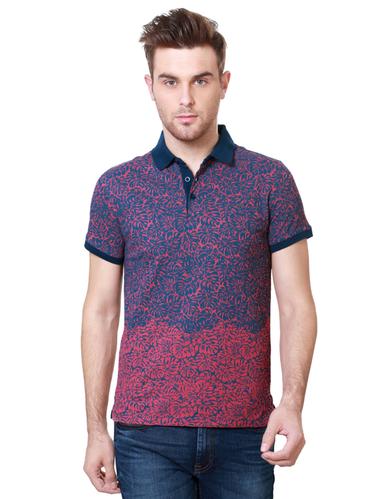 blue cotton all over print t-shirt - 15018232 - Very Small Image - 1