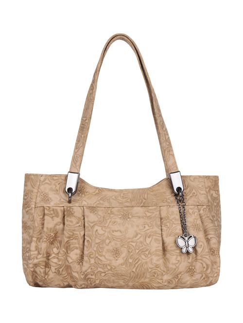 beige leatherette regular sling bag - 15018544 - Standard Image - 1