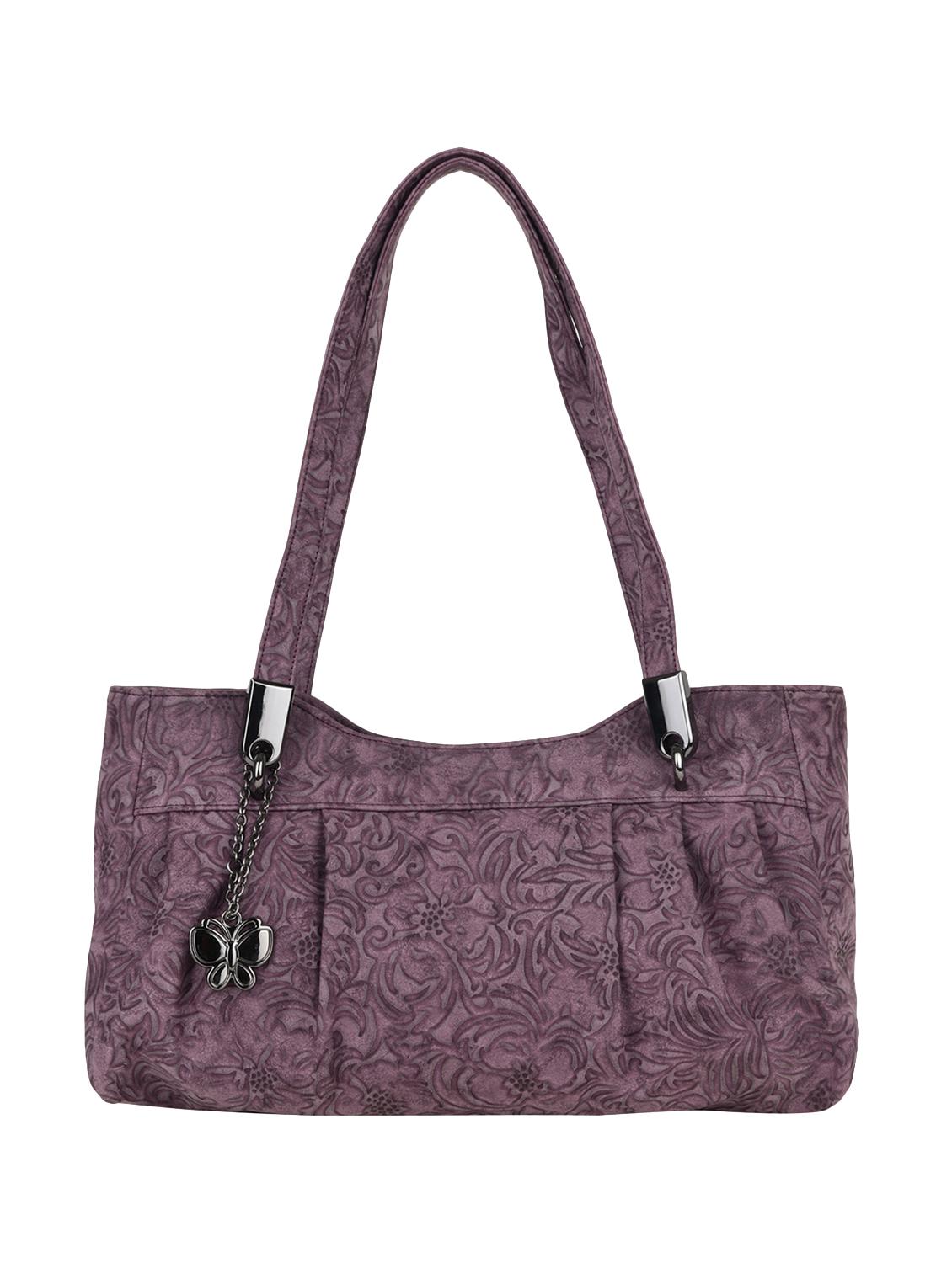 wine leatherette regular handbag - 15018545 - Zoom Image - 1
