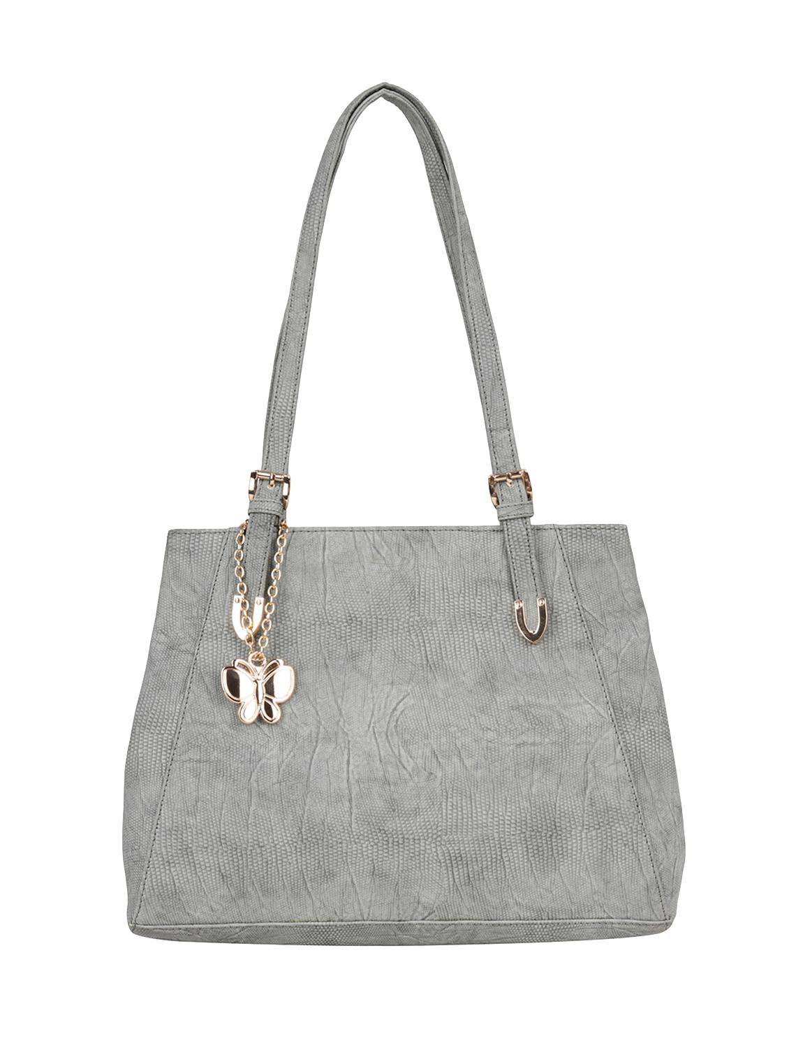 grey leatherette regular handbag - 15018563 - Zoom Image - 1