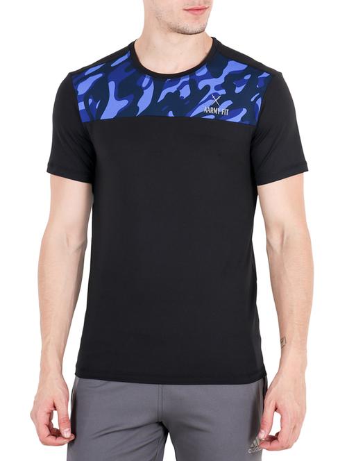 black polyester tshirt - 15018629 - Standard Image - 1