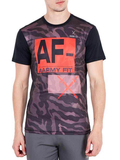 black polyester tshirt - 15018633 - Standard Image - 1
