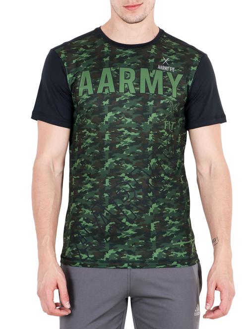 green polyester tshirt - 15018636 - Standard Image - 1