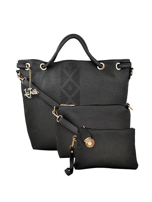 grey leatherette handbag - 15018713 - Standard Image - 1