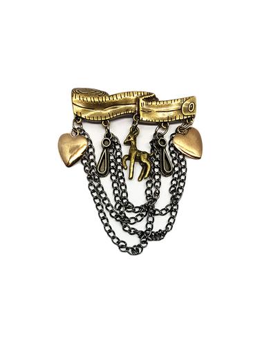 multi colored metal brooch - 15019134 - Very Small Image - 1
