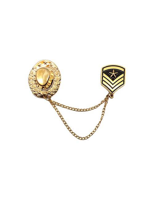 gold metal brooch - 15019137 - Very Small Image - 1