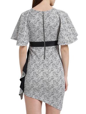 flutter sleeved paisley sheath dress - 15019182 - Standard Image - 4